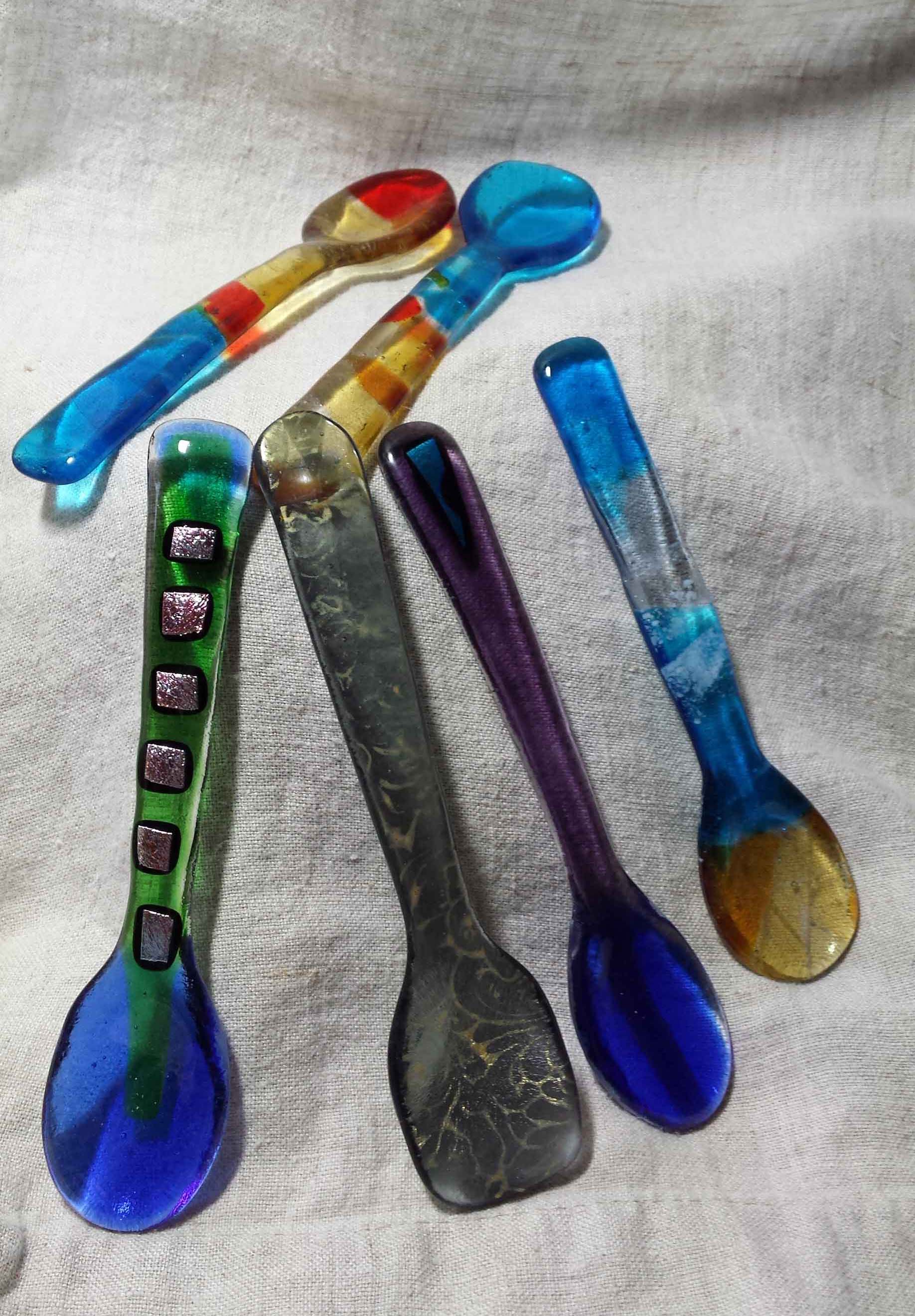 Cast glass Spoons
